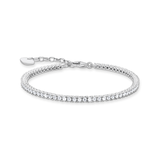 Tennis bracelet with white stones silver from the  collection in the THOMAS SABO online store