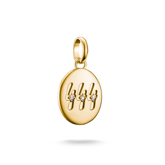 Charm pendant angel number 444 with stones Connect gold-plated from the  collection in the THOMAS SABO online store