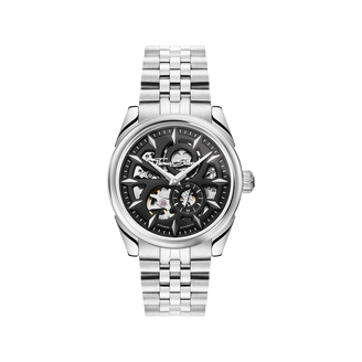 Silver automatic watch with 41 mm and black dial from the  collection in the THOMAS SABO online store
